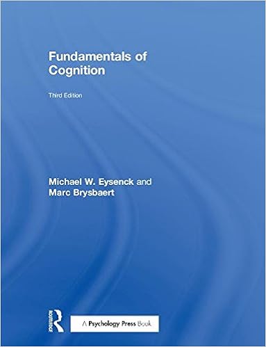 Amazon Com Fundamentals Of Cognition 9781138670433 Eysenck Michael W Brysbaert Marc Books