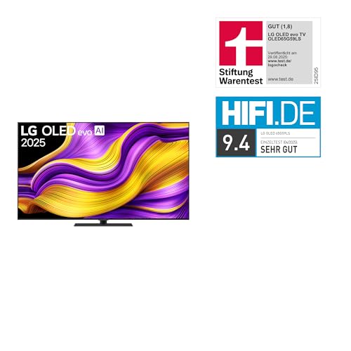 LG OLED65G59LS TV 65 Zoll (165 cm) 4K OLED evo AI TV (α11 Gen2 4K AI Prozessor, webOS 25, 120Hz (VRR bis zu 165Hz)) [Modelljahr 2025] 3