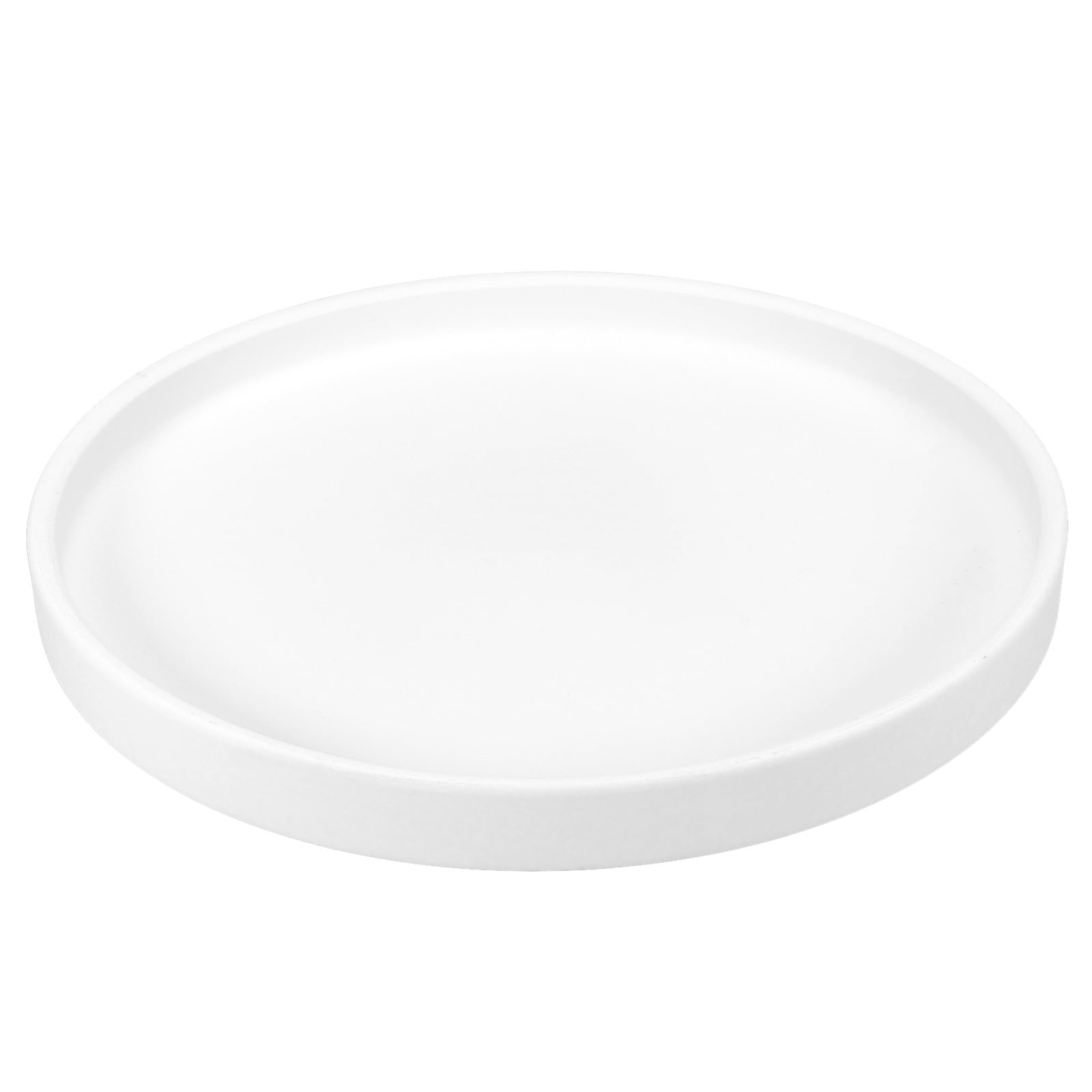 PATIKIL 8.9 Inch Round Ceramic Plant Saucer, Plant Saucer Tray Flower Planter Drip Tray for Indoors Outdoors Patio Balcony, White