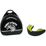 Alfarolamas Fight and Faith Mouth Guard (Yellow, Small)