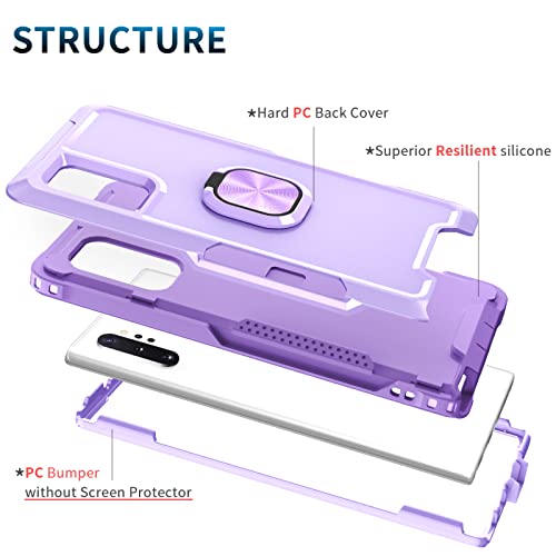 Ring Holder Note 10 Plus Case With Magnetic Back Asuwish For