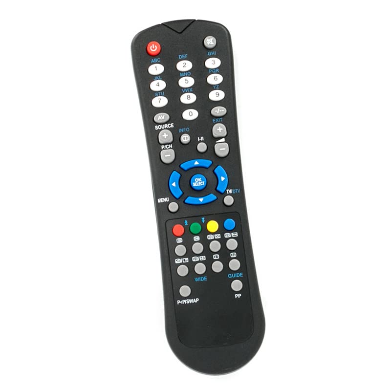 ALLIMITY RC1055 Replace Remote Control fit for Techwood 32884HD TKR191HDB TK661HDT TD32WTN09 TD26HDTI08 T263WHDT TK488GB TD16WTN09 CL3808GT NATUSX832A PLASMA428 TC3808NT TK19T28DIVX