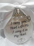 Memorial Christmas Ornament with Charm Sympathy