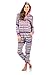 Ashford & Brooks Women's Sweater Fleece Zip Up Hooded Jumpsuit One Piece Pajama