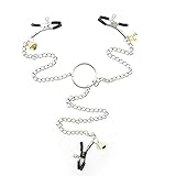 NEW Six Styles Accessories Clamps Double Heads with Chain and Free Jewelry Bag (Style-C)