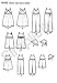 Simplicity 8100 Child's Jumpsuit, Romper, Hat, and Dress Sewing Pattern, Sizes 3-8