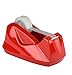 Acrimet Premium Desktop Tape Dispenser Jumbo, Plastic, Non-Skid Base (Heavy Duty) (Red Color)