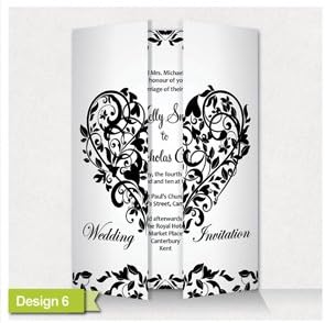 Sienna Mai Personalised Wedding Invitations With Ribbon & Envelopes (Pack of 10)