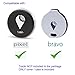 Fashion Key Chain Sleeve Cover Accessories for TrackR Pixel/TrackR Bravo - Key Tracker, Phone Finder, Wallet Locator, Generation 3/2/1 Pixel (only case, NO Tracker Included).Black