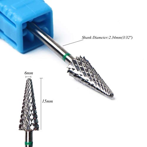 1pcs Electric Nail Drill Bit Tungsten Carbide Milling Cutter Nail Art Tool Cuticle Clean For Manicure Drill Accessories,L0615