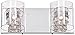 Possini Euro Design Wrapped Wire Modern Wall Mount Light Polished Chrome Silver Metal Hardwired 14 1/2
