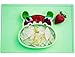 baby silicone placemat and plate tray for infants toddlers and kids - these portable hippo happy mats one piece bowl suctions and fits to most tables highchair non slip baby feeding FDA Approved .
