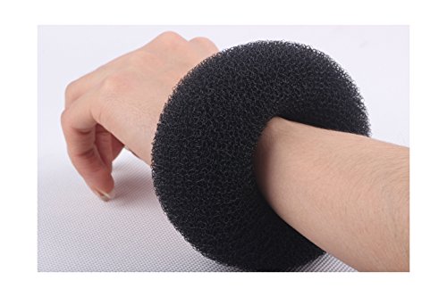 Thinkmax Ballet Dance Dancing Hair Chignon Donut Bun Ring Shaper Hair Styler Maker Black 3pcs Set