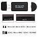 USB SD Card Adapter, Micro SD/TF Flash Card Reader, Memory Card Reader, SD Card Reader with OTG Function for PC & Laptop & Tablets & Smart Phones (02)