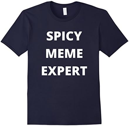 Mens Spicy Meme Expert T-shirt 3XL Navy