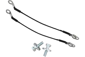DSkoiph Tailgate Cable Strap with Bolt Replacement 88980509 88980510 11609938 Compatible with 1999-2007 Chevrolet Chevy Silve