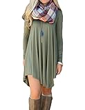 MOLERANI Women's Long Sleeve Casual Loose T-Shirt Dress