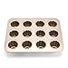 Ezeso 12 Cup Cannele Mold - Canneles de Bordeaux Mold - Non Stick Carbon Steel Canneles Baking Pan Cannele Mould