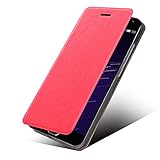 Huawei Ascend XT Case, Skmy Stand Slim Flip Pu Leather Cover Soft TPU Back Case Shell Compatible for Huawei Ascend XT/H1611 smartphone (Leather Pink)