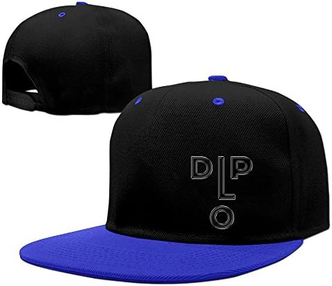 Adult Cotton AdjustableDiplo Contract Color Snapback Hats &amp; Caps Hip Hop RoyalBlue