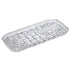 FRCOLOR Crystal Vanity Tray European Vintage Ornate Decorative Tray for Perfume Jewelry and Makeup