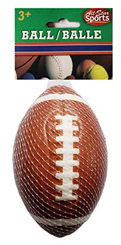 Football Themed Valentine Candy and Gift Set for Children | 2-oz. Box of 12 Foil-Wrapped Chocolates, All Star Foam Football and Hacky Sack, and Finger Tabletop Game