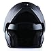 1Storm Motorcycle Street Bike Modular/Flip up Dual Visor/Sun Shield Full Face Helmet Matt Black