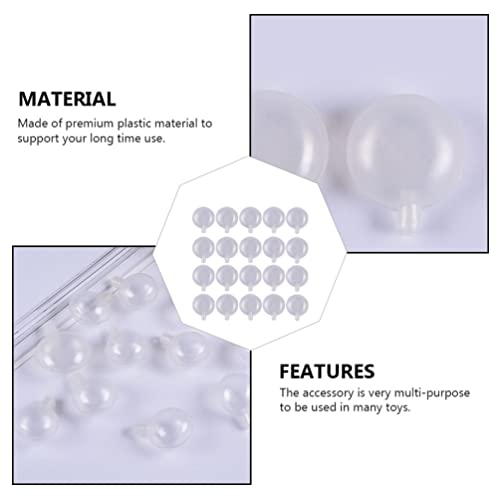 Toyvian 100pcs Rattle Box Repair Toy Squeakers Rattle Balls Rattles Boxes Mixed for Sewing in