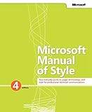 Microsoft Manual of Style (4th Edition)