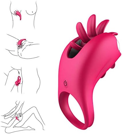 100% Medical Grade Silicone Enhancement Waterproof Six Ring Adullt Male Toys Clitoris Stimulating Vibrate Thing Clock Ring for Dicks Six Toys for Women Men Couple T-Shirt