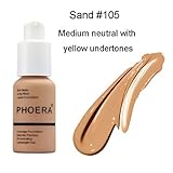 Oksale New 30ml PHOERA Matte Oil Control Concealer Foundation Cream Liquid Foundation (#105)