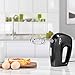 Kealive Hand Mixer, Electric Handheld Mixer with Stainless Steel Attachments, 5 Speed and Turbo Button, Includes Sturdy Beaters and Dough Hooks, Black