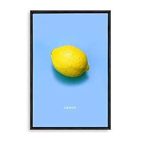 Framed Canvas Wall Art for Living Room, Bedroom Cute Fruits Children Room Canvas Prints for Home Decoration Ready to Hanging - 16x24 inches