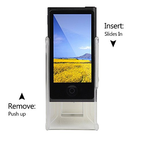 iPod Nano 7 case,Tranesca iPod Nano 7th & 8th generation rubber cover shell case with belt clip - Frost Clear