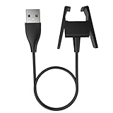 Fitbit Charge 2 Charger, Ztotop Replacement USB Charger Charging Cable Cradle Dock Adapter for Fitbit Charge 2 Heart Rate + Fitness Wristband, BLACK