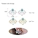 14 Pairs Ear Jackets Lotus Flower Earrings Jackets Simple Chic Ear Stud Earrings Set for Women