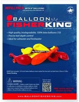 Balloon Fisher King 41161 Balloon Refill Pack with 10 9 inch balloons