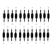 One Tattoo World 25 DISPOSABLE TATTOO NEEDLES TUBE GRIPS ROUND LINER 7RL