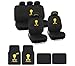 Officially Licensed Tweety Bird Full Set Seat Cover Floor Mat W. Car Accessory