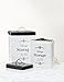 Amici Home, A7CDI022AS2R, Antique Shoppe Vintage Storage Metal Canisters, Food Safe, Push Top Lid, Assorted Set of 2 (Large, 208 Ounces; Small, 96 Ounces)