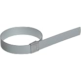 BAND-IT CP1099 Center Punch Clamp, 5/8 in x 0.025 in, 2-1/2 in ID, 50 Count | Install With T30069 Or S03869 Tool; Galvanized Carbon Steel Suits Outdoor Use, Resists Rust, And Needs No Special Maintenance