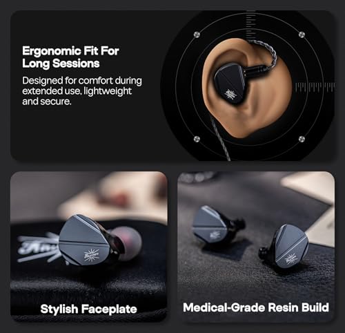 Linsoul Kiwi Ears Canta In-Ear Earphones, Hybrid 1DD+2Planar Earphones, Gaming Headphones, Wired HiFi Earphones, with Detachable IEM Cable for Audiophile Musician