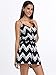 Choies Women's Chevron Pattern Spaghetti Strap Tie Waist V-neck Romper Playsuit