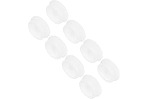 MECCANIXITY 8Pcs T-Shaped Silicone Plugs 39.3mm 1-1/2 Inch Dia Snap in Plug Hole Seal Cover Round Rubber Stopper for Kitchen Rubber Bulkheads Waterproof Sealing Plugs White
