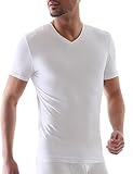 David Archy Men's 3 Pack Micro Modal Slim Fit V-neck T-shirts