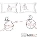 BoldLoft Couples Pillowcases-Long Distance Relationships Gifts, Long Distance Gifts, LDR Couples, I Miss You Gifts
