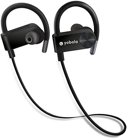 Bluetooth Headphones, Wireless In Ear Sports Earbuds Sweatproof Earphones Noise Cancelling Headset with Mic, 7 Hours Play Time