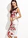 Floerns Women's Sleeveless Floral Work Party Cocktail Bodycon Dress Red M