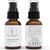 Life Essentials Skin Care Hyaluronic Acid Anti-Aging Moisturizing Serum with Vitamin C, Vitamin E and Green Tea, 1 fl. oz. / 30ml