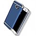 Hard Case For Samsung Galaxy S7 Edge 3 in 1 Anti-Scratch Shockproof Electroplate Cover Snap on Protective Case by Sophili - Blue